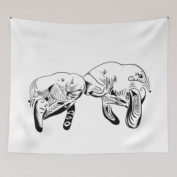 Item preview, manatee love designed and sold by PawsoMania.