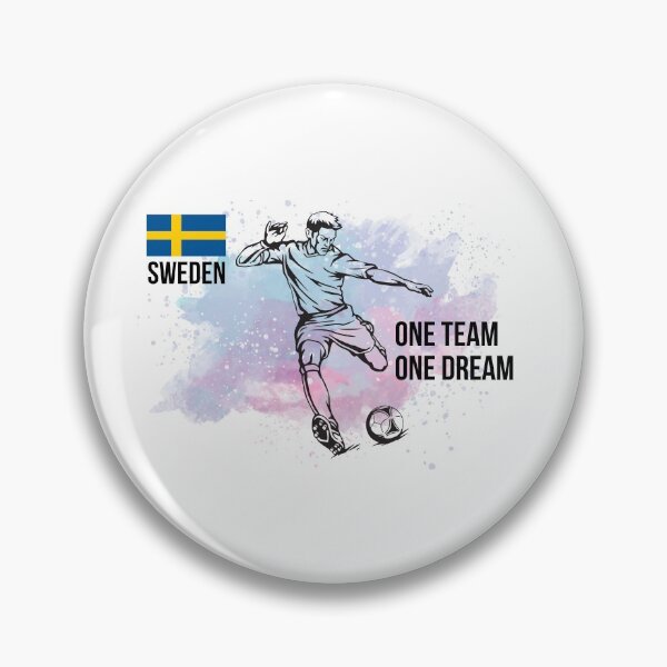 Item preview, Swedish Football Player Kicking the Football - Football designed and sold by cravingmart.