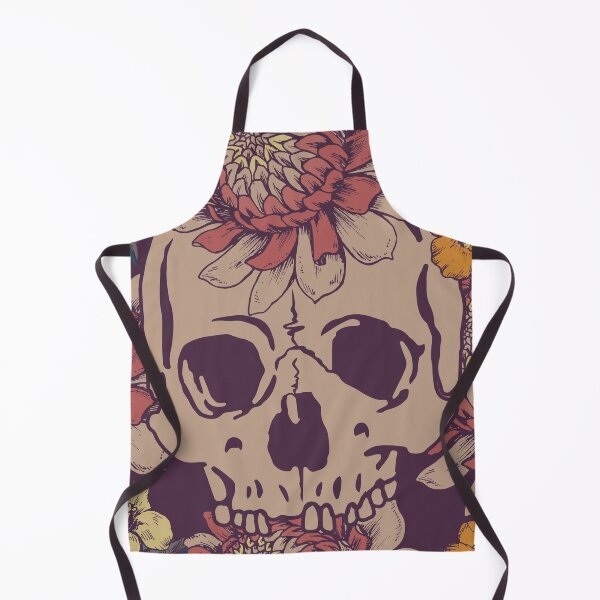 Item preview, Flower Skull Pattern designed and sold by maeroks.