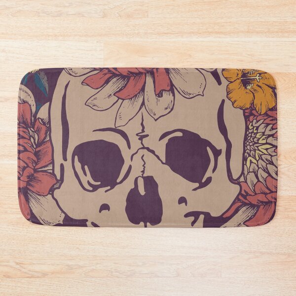 Item preview, Flower Skull Pattern designed and sold by maeroks.