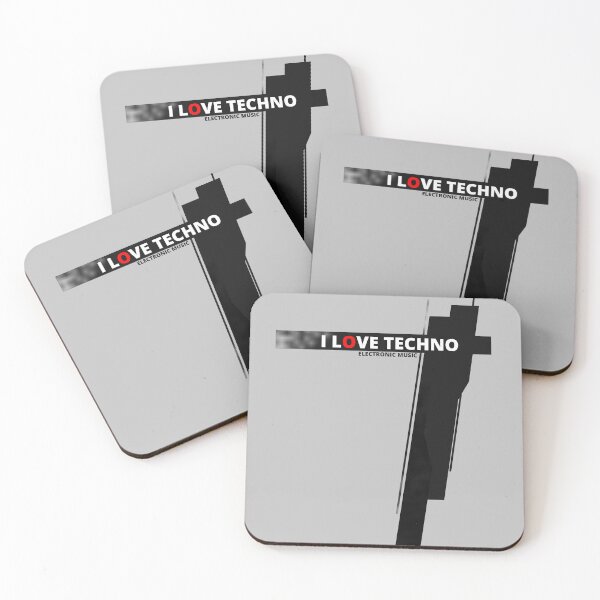 Item preview, I Love Techno - Electronic Music designed and sold by Tatzki-Design.
