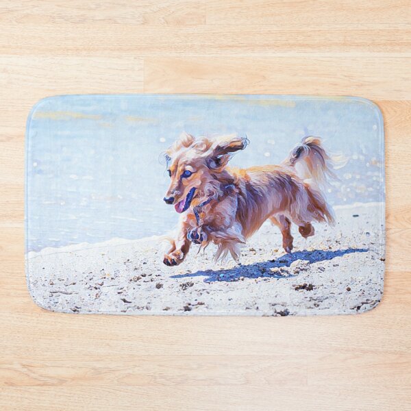 Item preview, My Beech Loves the Beach Dachshund Funny Abstract Dog Meme designed and sold by PeriodicLabel.