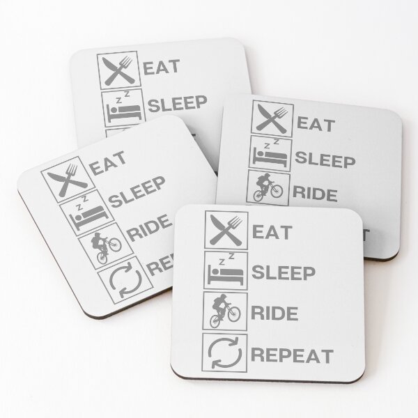 Item preview, Eat Sleep Ride and Repeat | Mtb, Downhill, Bmx designed and sold by QShore.