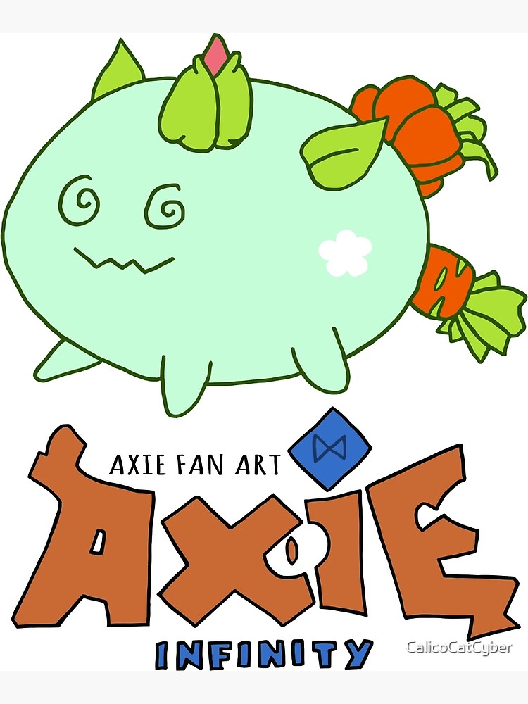 "Axie Infinity Logo and Tank" Poster by CalicoCatCyber | Redbubble