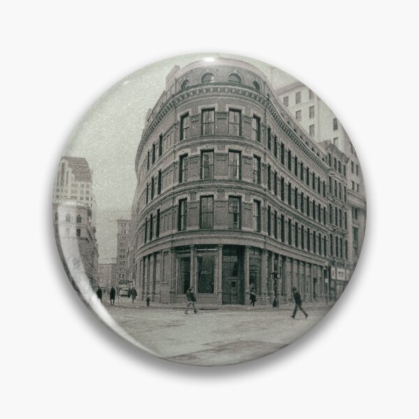 Item preview, Old Flat Iron Building at Corner of Franklin and Devonshire Boston Massachusetts designed and sold by Stephen Orsillo.
