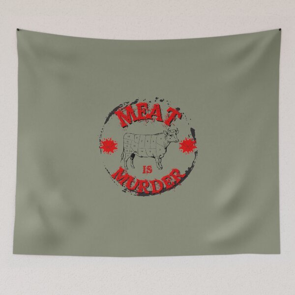 Item preview,  Meat is murder designed and sold by Growwithme.