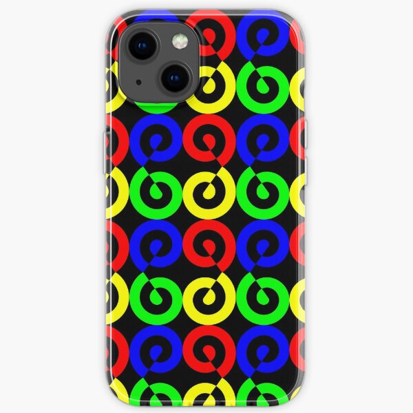 Colorful spiral iPhone Soft Case