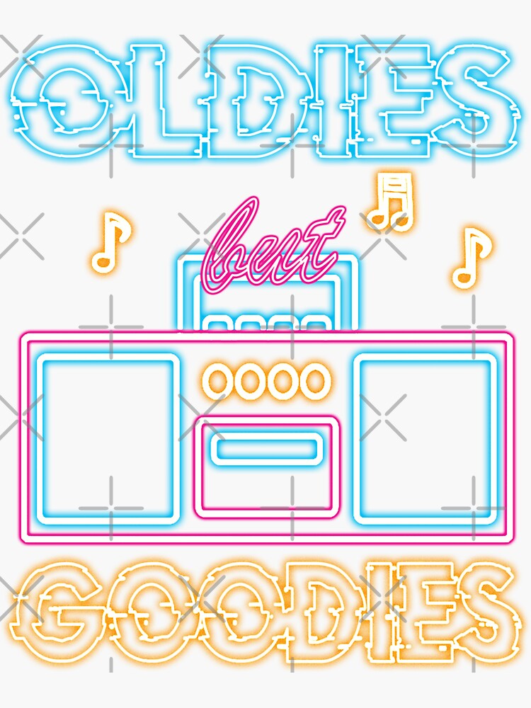 Oldies But Goodies Sticker For Sale By James Apinardo Redbubble 4758