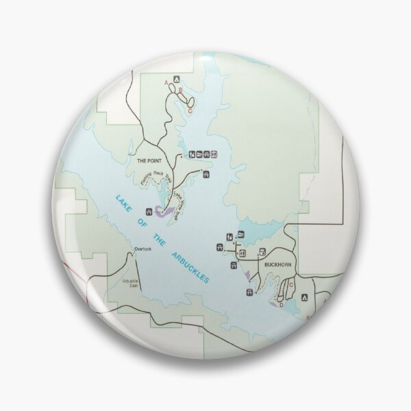 Item preview, Chicksaw National Recreation Area Map (1998) Tennessee Park Atlas designed and sold by BravuraMedia.