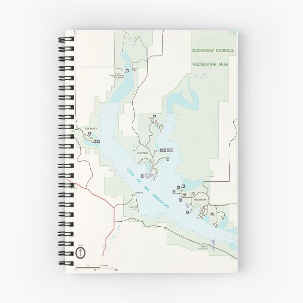 Item preview, Chicksaw National Recreation Area Map (1998) Tennessee Park Atlas designed and sold by BravuraMedia.