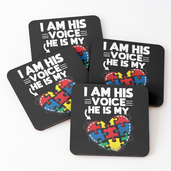 Item preview, I Am His Voice He Is My Heart Autism Awareness designed and sold by DeclanMoss.