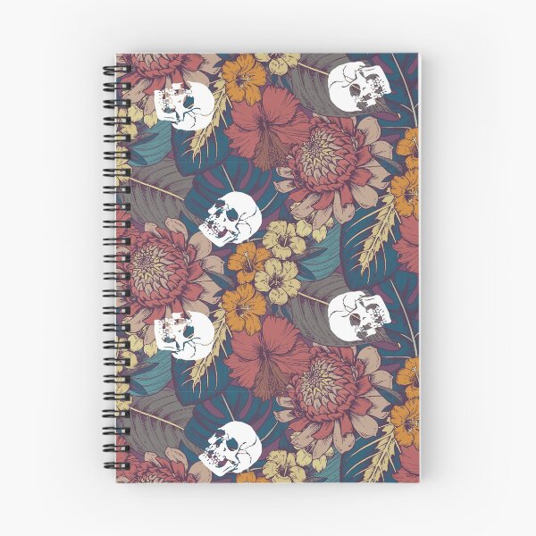 Item preview, Flower Skull Pattern designed and sold by maeroks.