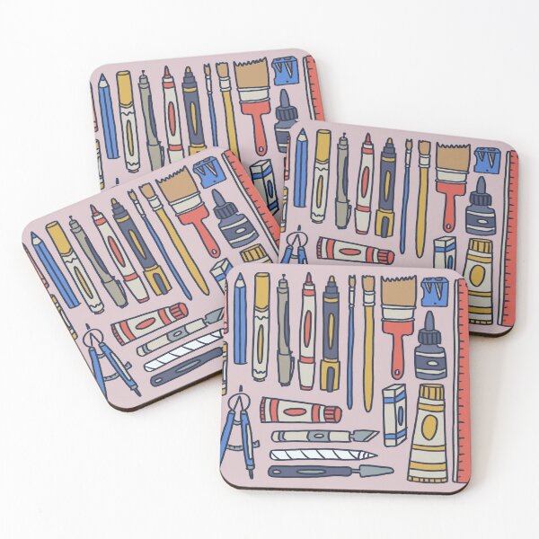 Item preview, Art Supplies Collage Pink designed and sold by nina-aagaard.