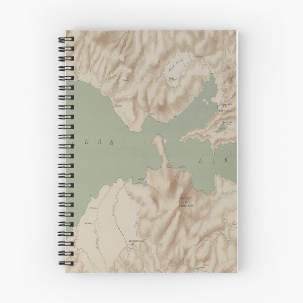 Item preview, Old Clear Lake California Map (1887) Vintage Bass Capital of the West Atlas designed and sold by BravuraMedia.