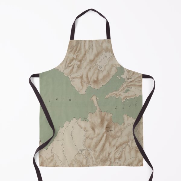 Item preview, Old Clear Lake California Map (1887) Vintage Bass Capital of the West Atlas designed and sold by BravuraMedia.