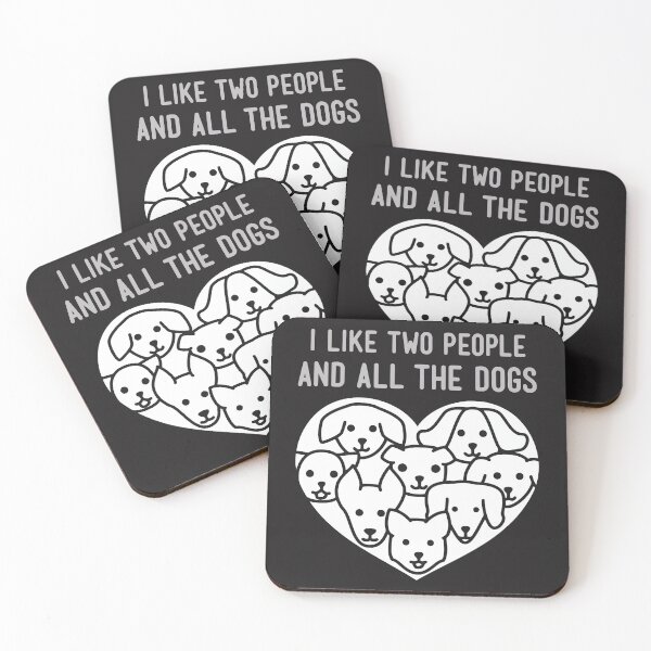 Item preview, I Like Two People and All The Dogs Animal Lover designed and sold by SkylinesDesign.