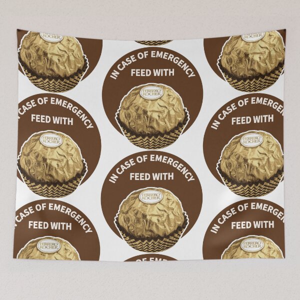 Item preview, In Case Of Emergency Feed With Ferrero Rocher designed and sold by ProjecTees.