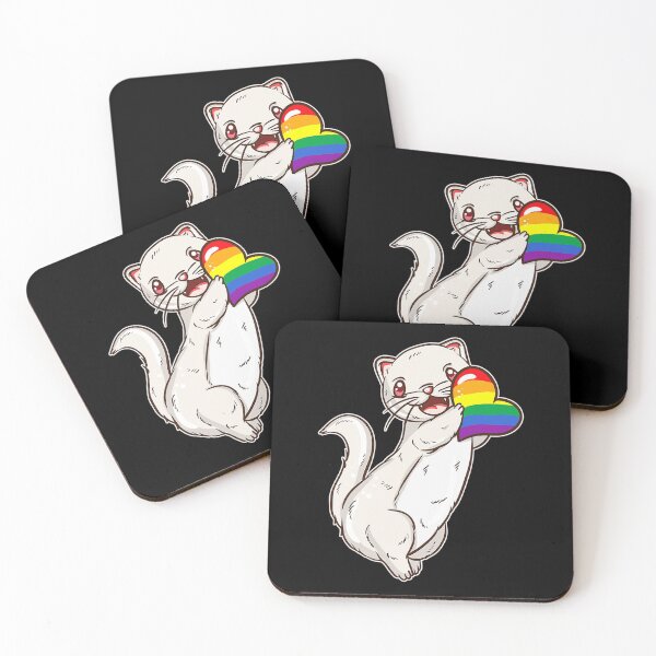Item preview, Japanese Anime Lgbt Pride Rainbow Otter designed and sold by DeclanMoss.