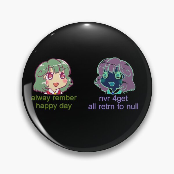 Item preview, my double pack of pls rember happy day yuuka kazami and the dark reverse / touhou meme designed and sold by RansRoom.