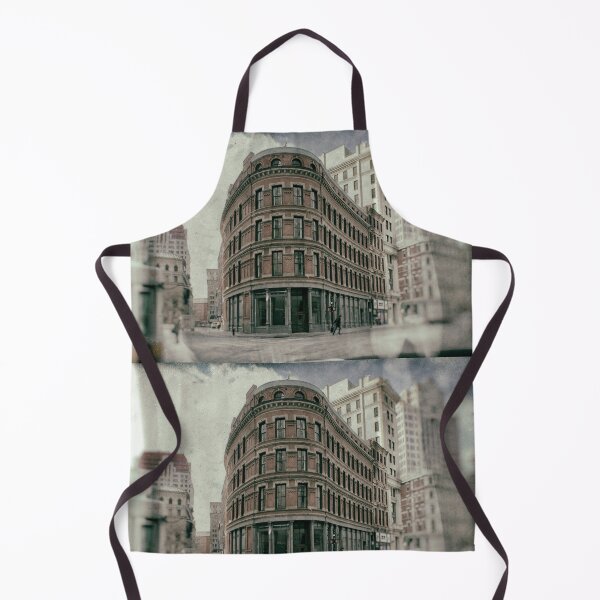 Item preview, Colorized Old Flat Iron Building at Corner of Franklin and Devonshire Boston Massachusetts designed and sold by Stephen Orsillo.