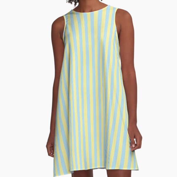 yellow sky blue dress