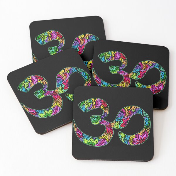Item preview, om Yoga Life Peace & Joy psychedelic  designed and sold by Red_Stickers.
