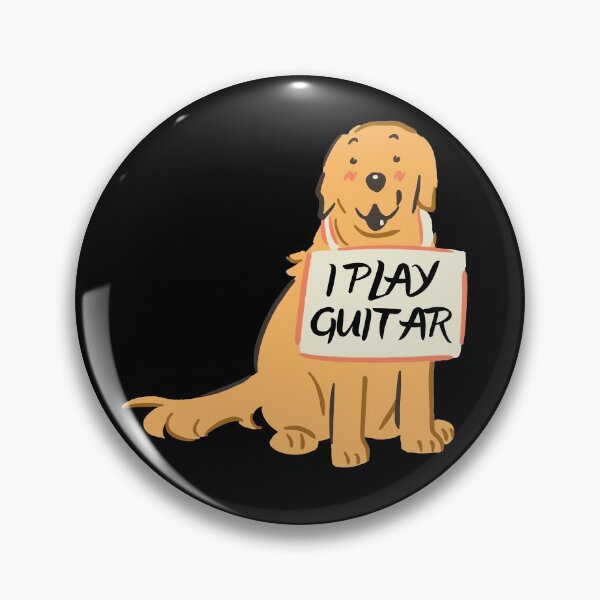 Item preview, Dog Plays Guitar Cute Guitar Lover designed and sold by Amovar.
