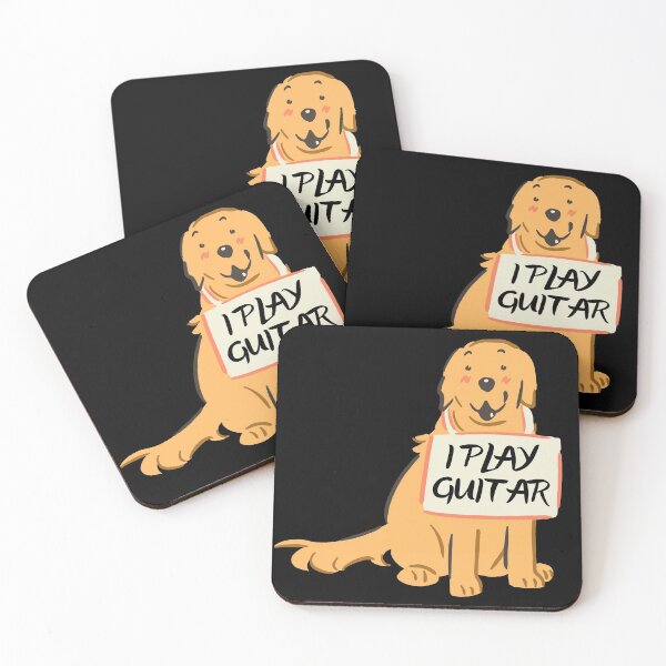 Item preview, Dog Plays Guitar Cute Guitar Lover designed and sold by Amovar.