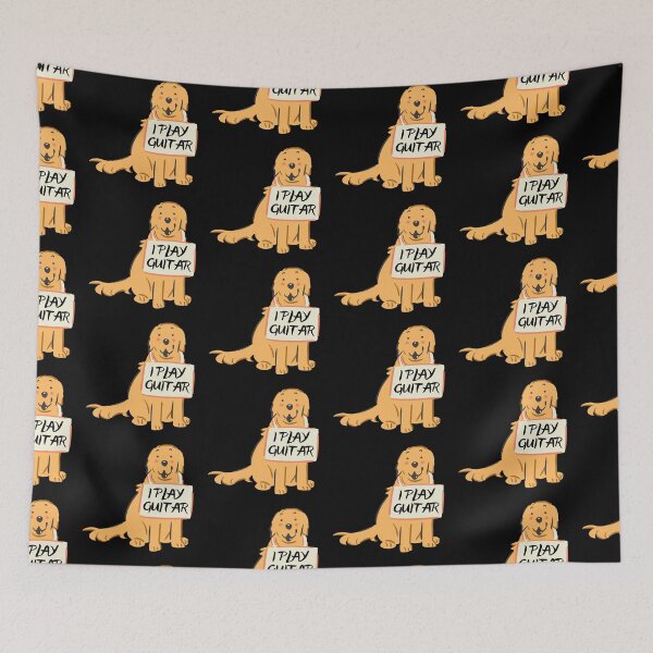 Item preview, Dog Plays Guitar Cute Guitar Lover designed and sold by Amovar.