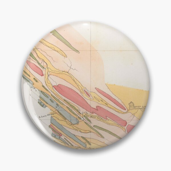Item preview, Old Coastal California Geology Map (1856) Vintage CA Coast Geological Atlas designed and sold by BravuraMedia.
