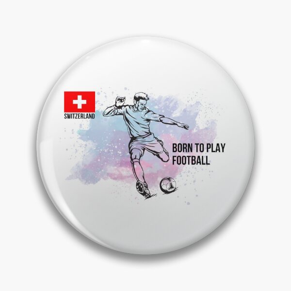 Item preview, Swiss Football Player Kicking the Football - Football designed and sold by cravingmart.