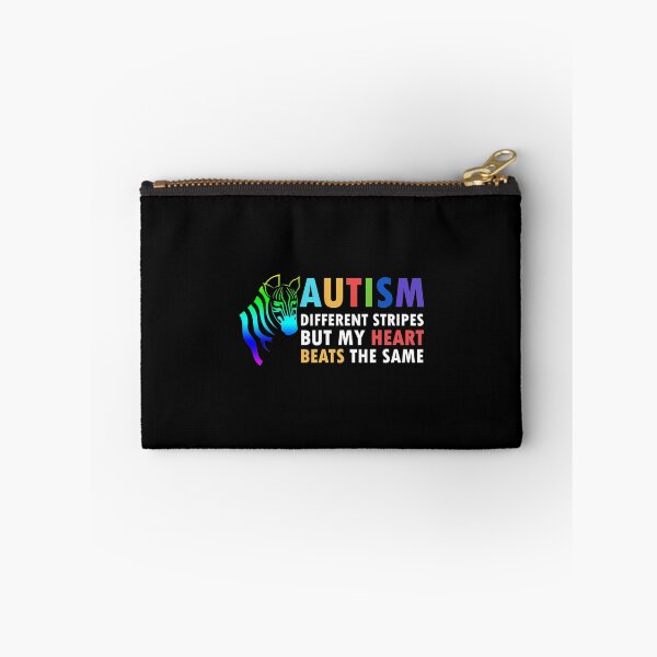 Item preview, Heart Zebra Saying Inspirational Autism Awareness designed and sold by MillieConnor.
