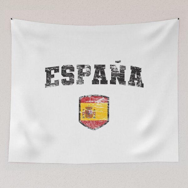 Item preview, Espana Spain with Spanish Flag within a Shield with a Textured Grunge Vintage Look designed and sold by Rhu Creations.