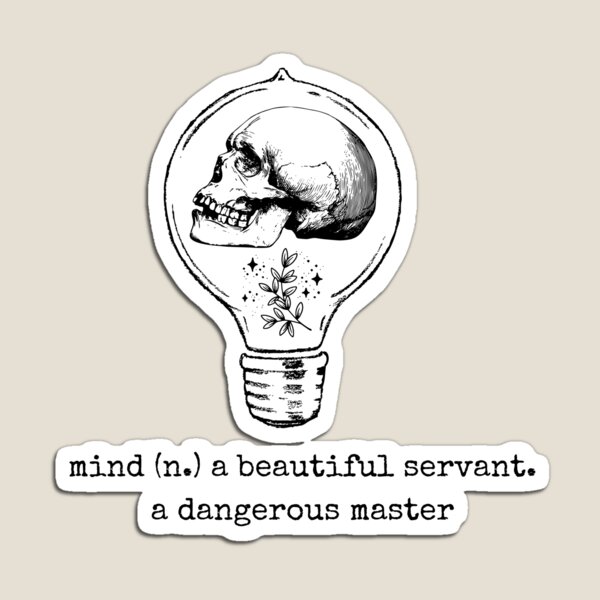 Item preview, Mind Master Skull Lightbulb designed and sold by itzlitwrite.