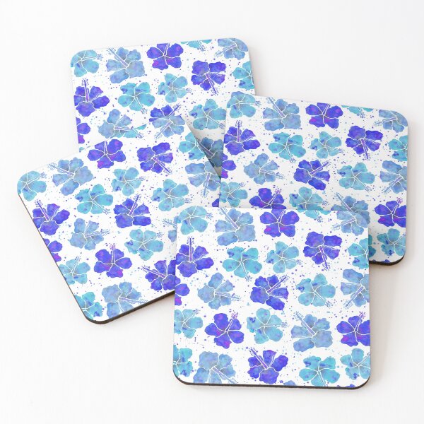Item preview, Blue Hibiscus Pattern designed and sold by GrousyGirl.