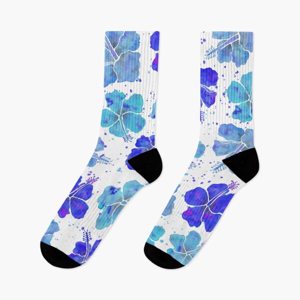 Item preview, Blue Hibiscus Pattern designed and sold by GrousyGirl.