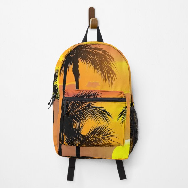 Item preview, Tropical Sunset Palm Trees Orange Yellow designed and sold by PadMode.