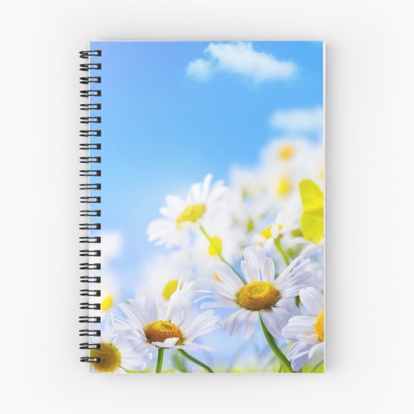 Item preview, yellow butterfly on a field daisy, in a field under a blue sky designed and sold by filon19931.