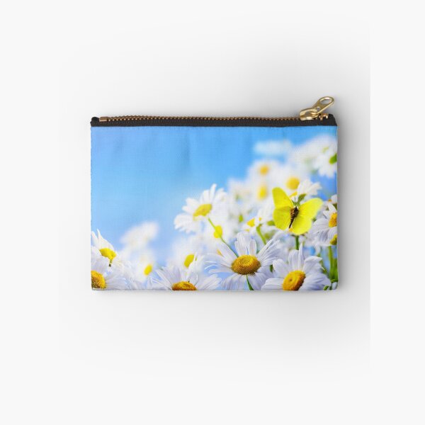 Item preview, yellow butterfly on a field daisy, in a field under a blue sky designed and sold by filon19931.