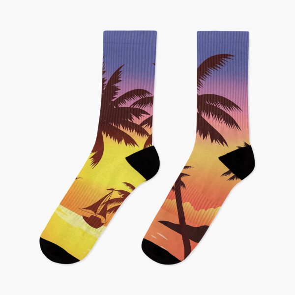 Item preview, Tropical Sunset Palm Trees Cool Sunset designed and sold by PadMode.