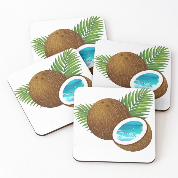 Item preview, summer fruit coconut sticker designed and sold by storetrial2022.