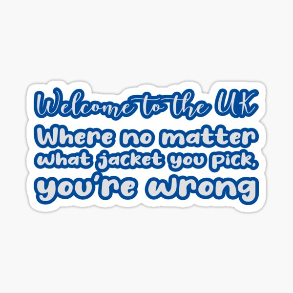 Welcome to the UK Sticker