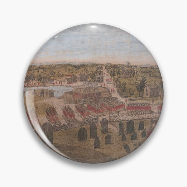 Item preview, Old Concord Massachusetts British Occupation Map (1775) Vintage American Revolution Artwork designed and sold by BravuraMedia.