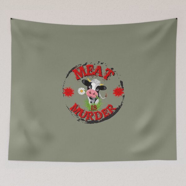Item preview, Meat is murder designed and sold by Growwithme.