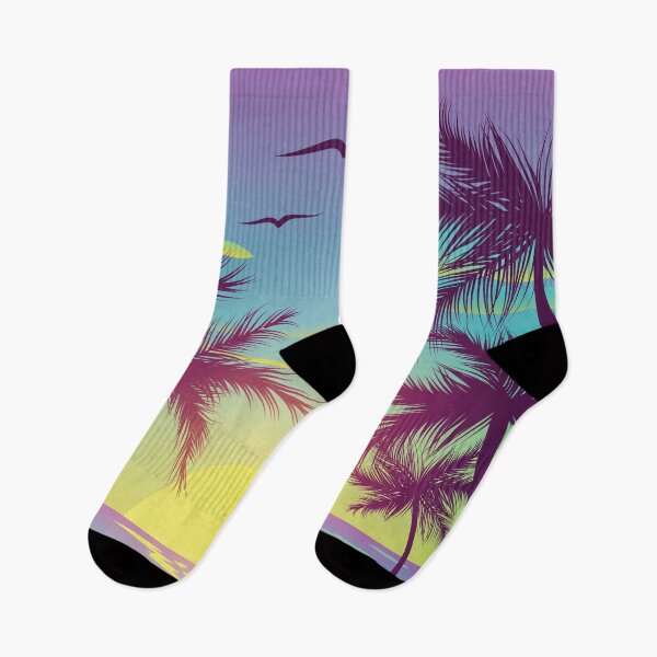 Item preview, Tropical Palm Trees Cool Sunset designed and sold by PadMode.
