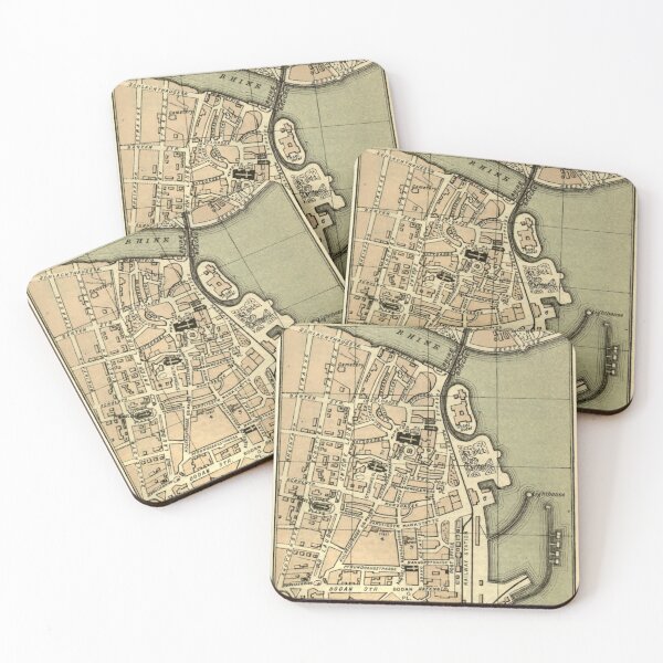 Item preview, Old Konstanz Germany Map (1887) Vintage Constance City & Street Atlas designed and sold by BravuraMedia.