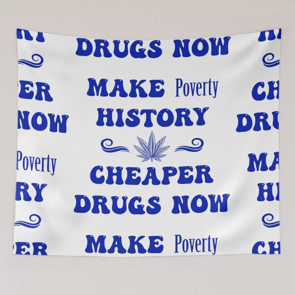 Item preview, Make Poverty History Cheaper Drugs Now - Large in Blue designed and sold by NoMatterLab.