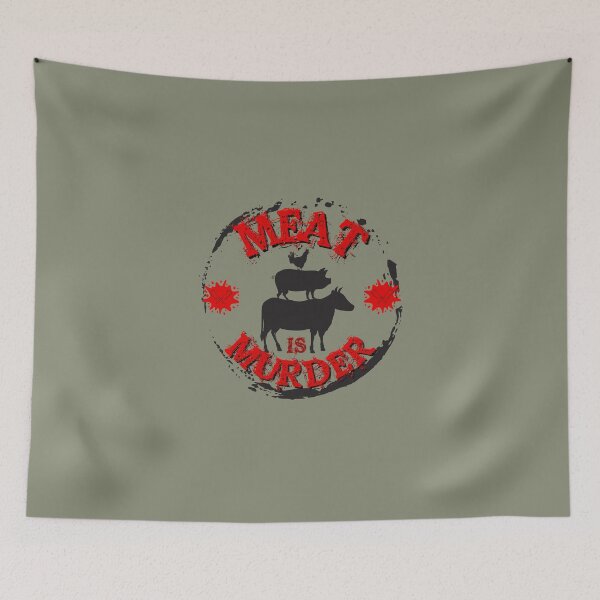Item preview,  Meat is murder designed and sold by Growwithme.