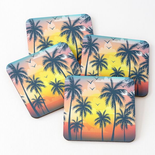 Item preview, Retro Vibes Tropical Palm Trees, Cool Sunset designed and sold by PadMode.
