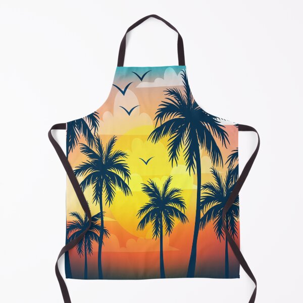 Item preview, Retro Vibes Tropical Palm Trees, Cool Sunset designed and sold by PadMode.